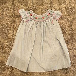 Petit Bebe, 24 month, smocked watermelon collar dress